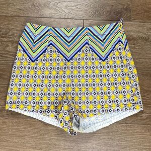 Maeve x Anthropologie High-Rise Relaxed Geometric Print Women's Shorts, Sz 4